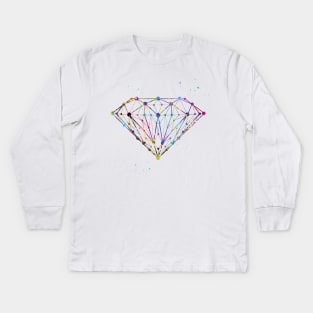 Diamond form Kids Long Sleeve T-Shirt